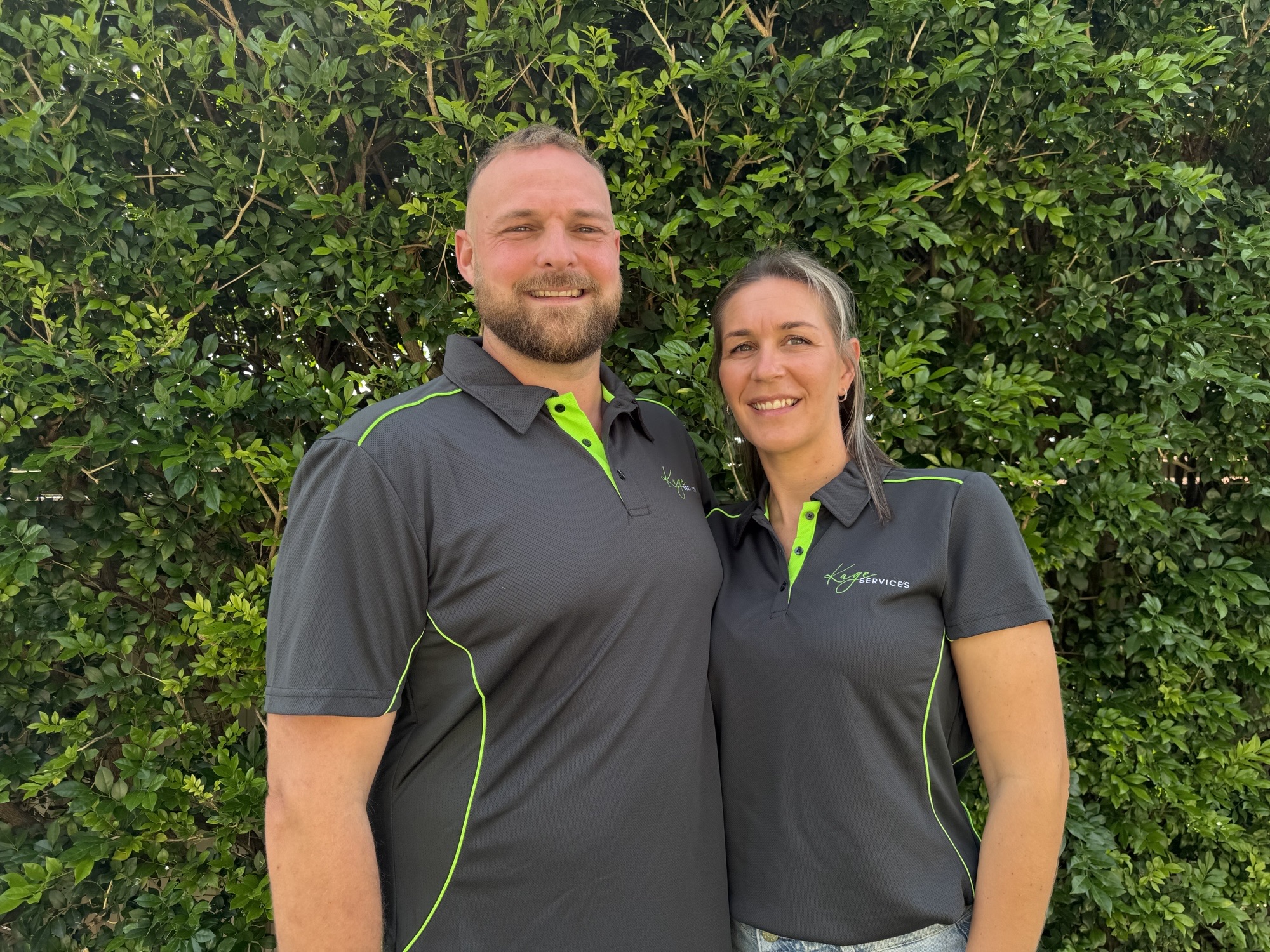 Geoff and Kylie, the team behind KAGE Services